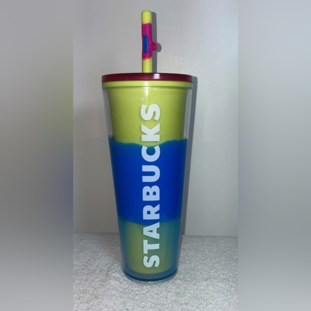 Starbucks 2023 Spring Blue Wave Color Changing Tumbler.